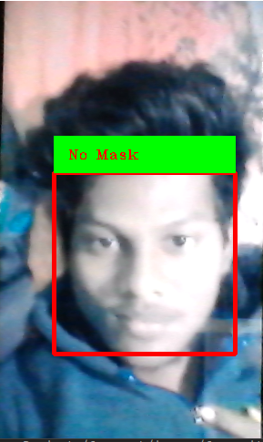 Without face maks detection output